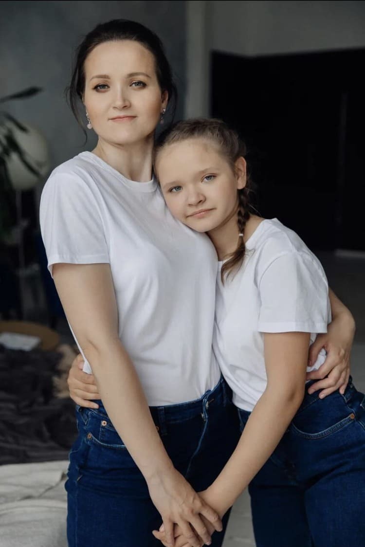 Валерия Степаненкова со своей дочерью. Фото из личного архива.