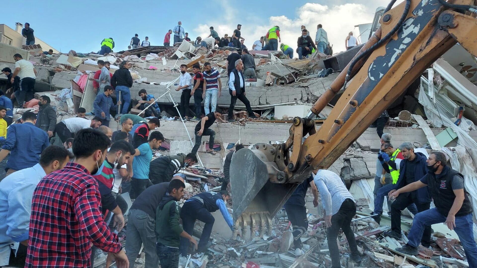 Кадры землетрясения в Турции
