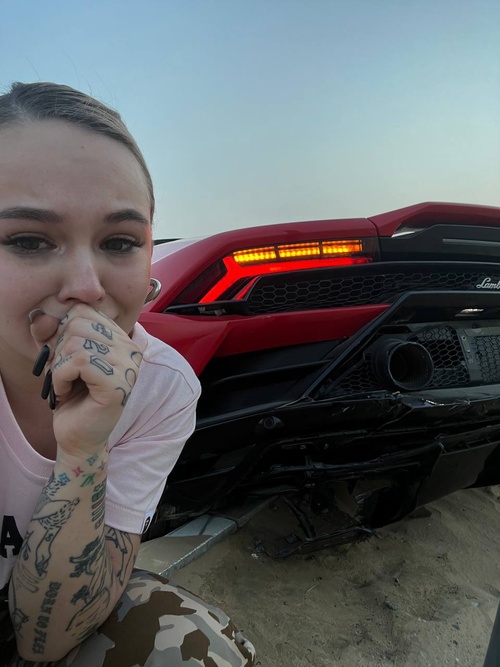Инстасамка разбила чужую Lamborghini в Дубае