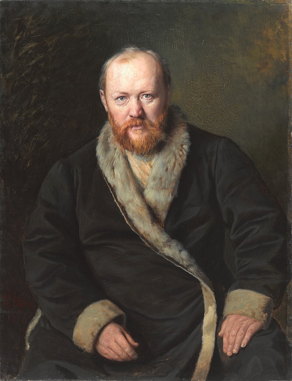 Портрет А. Н. Островского работы В. Г. Перова, 1871